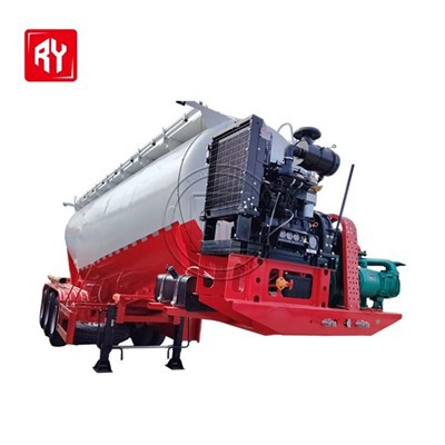 Semirremolque-de alta-calidad para el transporte de materiales en polvo y granulares