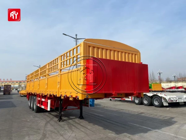 3 Axle Yellow Fence Semi Trailer best