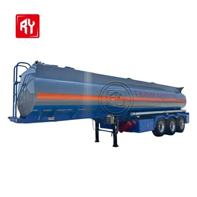 3- remolque del tanque de acero al carbono del eje